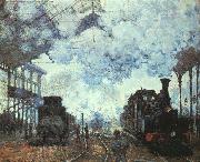 Claude Monet Arrival at St Lazare Station oil painting artist
